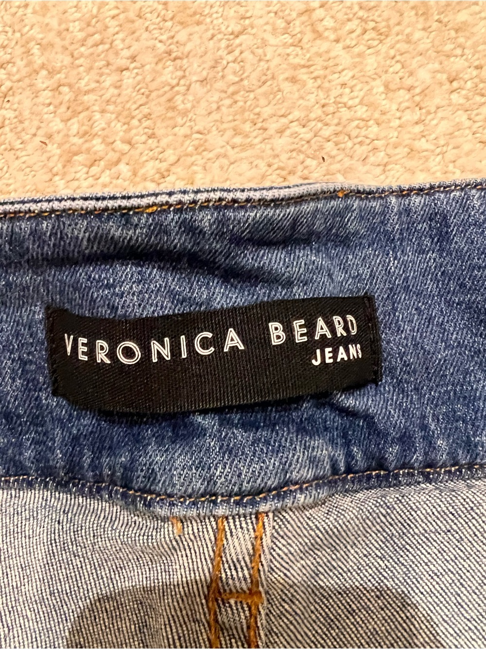 Veronica Beard Jalen High-Waist Blue Denim Shorts - Picture 6 of 8